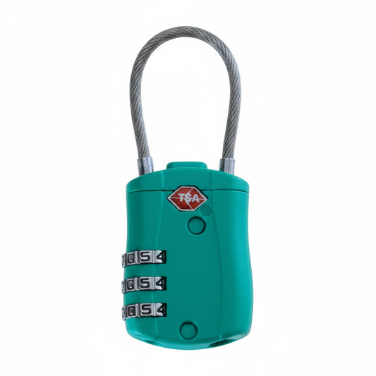 EASY READ CABLE LOCK TEAL