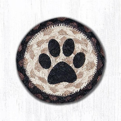 JUTE COASTER PAW