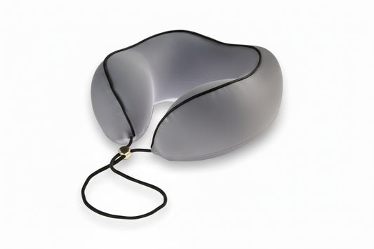 NECK PILLOW MEMORY FOAM GREY
