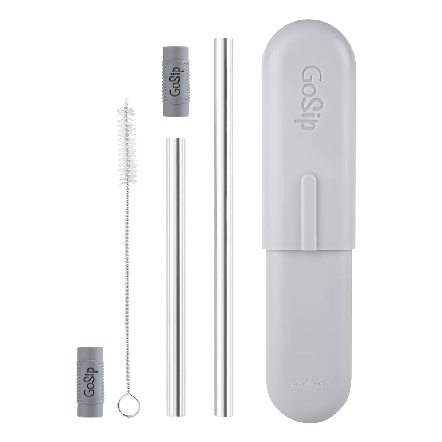 GO SIP S/S REUSEABLE STRAW W/CASE