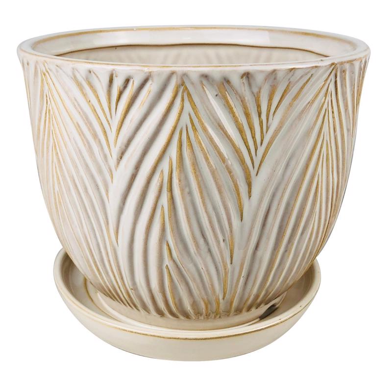 FERNCLIFF PLANTER WHITE 4.75"
