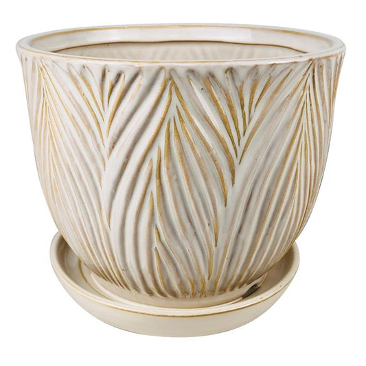 FERNCLIFF PLANTER WHITE 4.75"