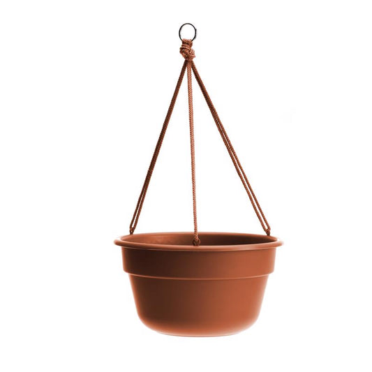 TERRACOTTA RESIN HANGING BASKET 6.8"