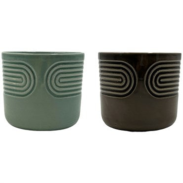 M. CARR GLAZED CERAMIC POT