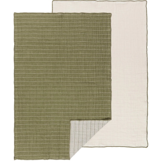 GAUZE DISH TOWEL OLIVE BRANCH SET/2