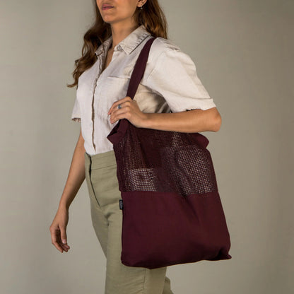 MERCADO TOTE BAG ASH PLUM