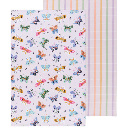 DISH TOWEL FLUTTER BY SET/2