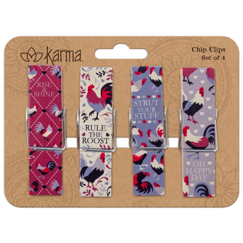 BAG CLIPS ROOSTER