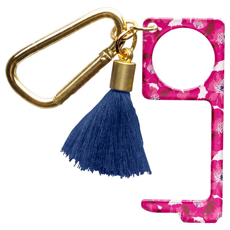 SAFE TOUCH KEYCHAIN PINK POOPIES