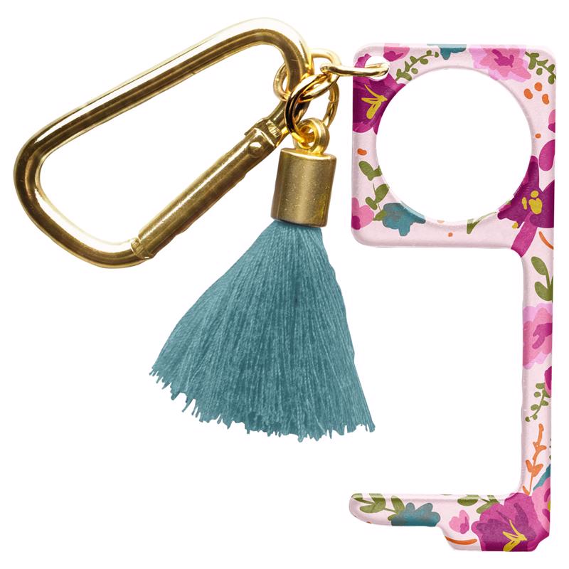SAFE TOUCH KEYCHAIN PINK FLORAL