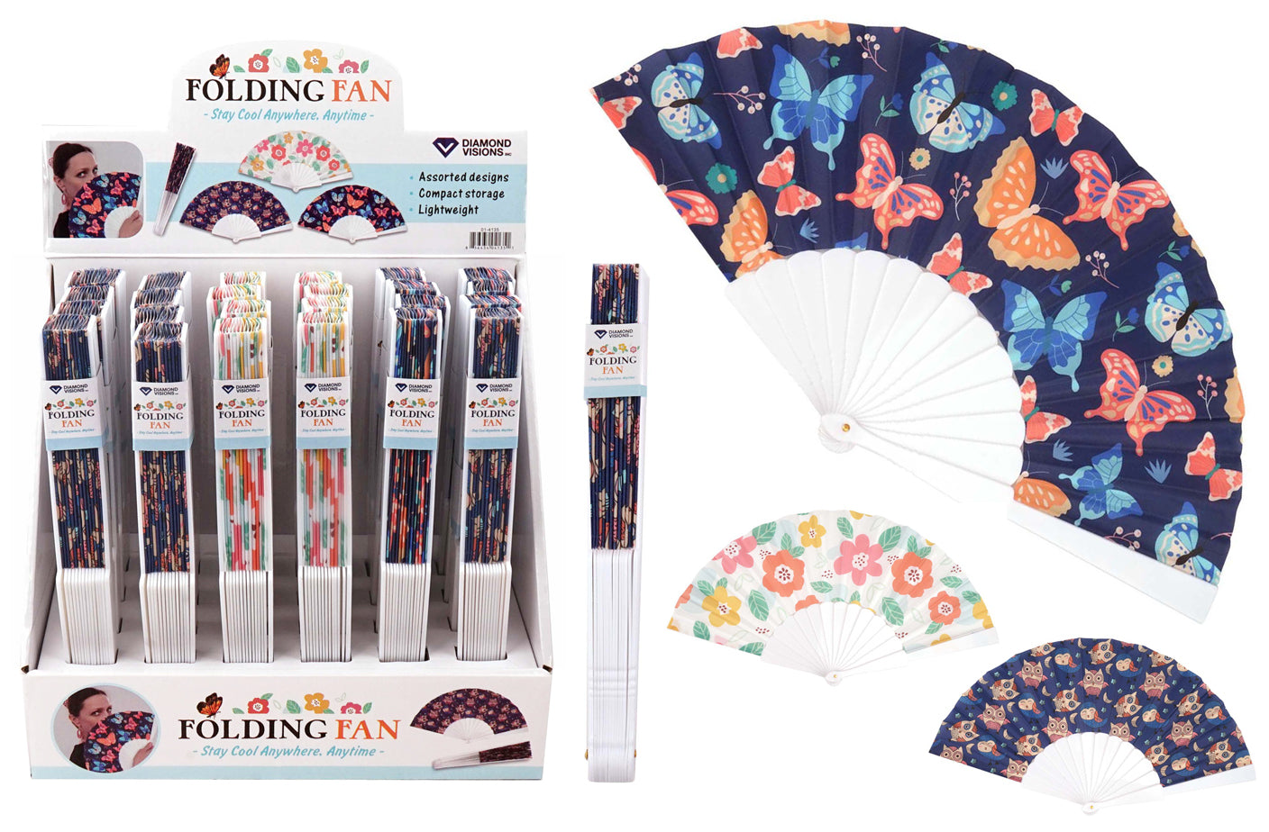 FOLDING FAN ASSORTED