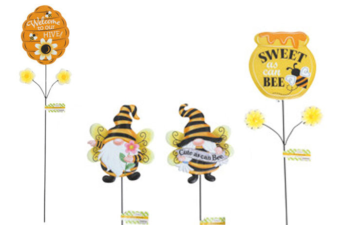 BEE GNOME GARDEN STAKE 24"