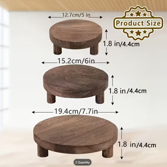 8" WOOD PLANT STAND