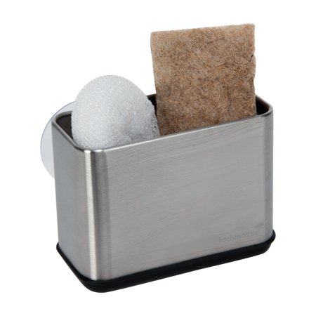STAINLESS STEEL SPONGE HOLDER W/SUCTION