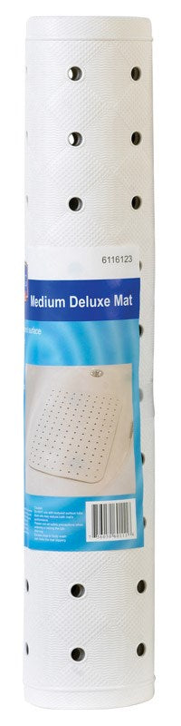 DELUXE BATH MAT 22 X 15 WHITE MEDIUM