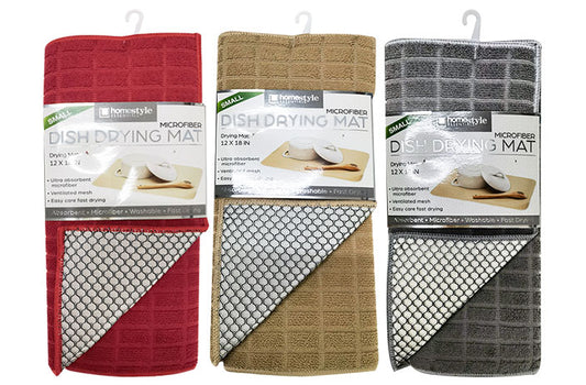 MICROFIBER DISH DRYING MAT 12"X18"