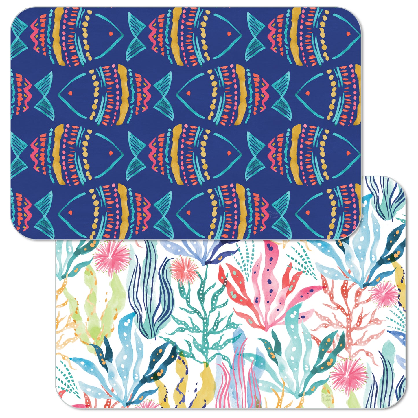 PLACEMAT ALONG THE COAST REVERSIBLE