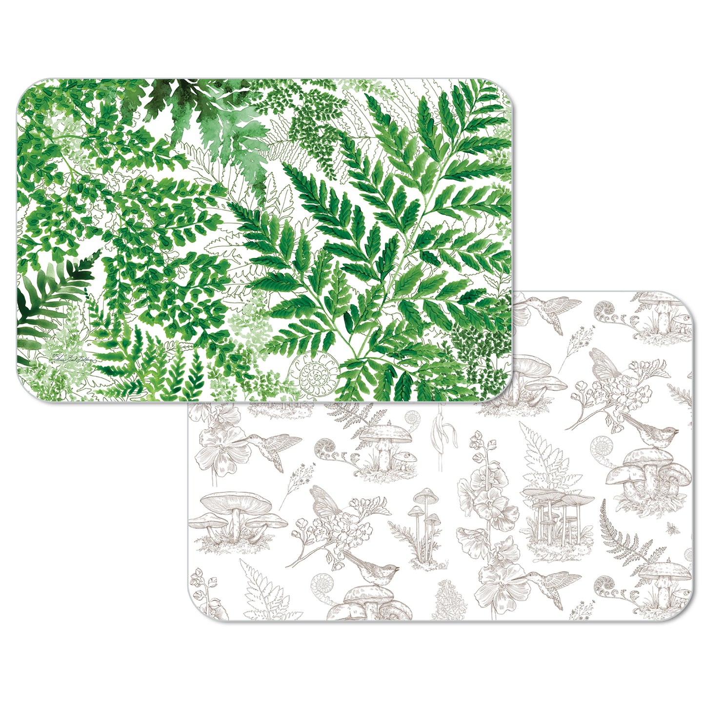 PLACEMAT FERNERY REVERSIBLE