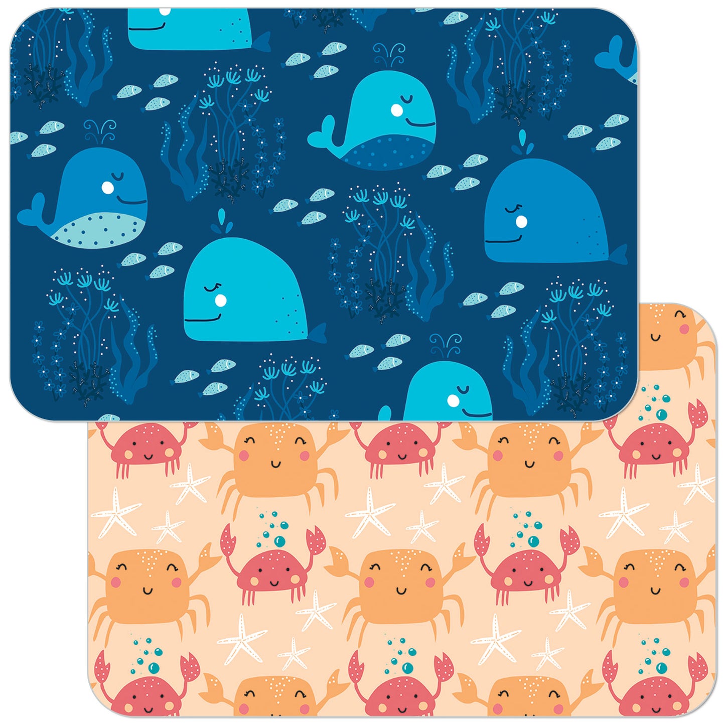 PLACEMAT PLAYFUL SEA REVERSIBLE