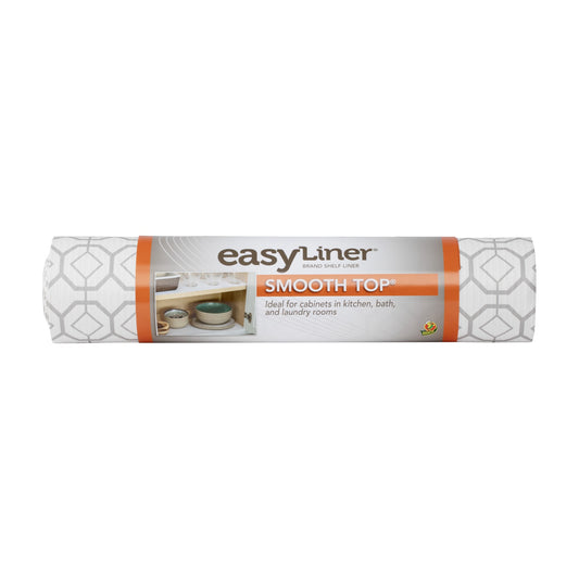 SHELF LINER GREY GEO 12"X15' ADHESIVE