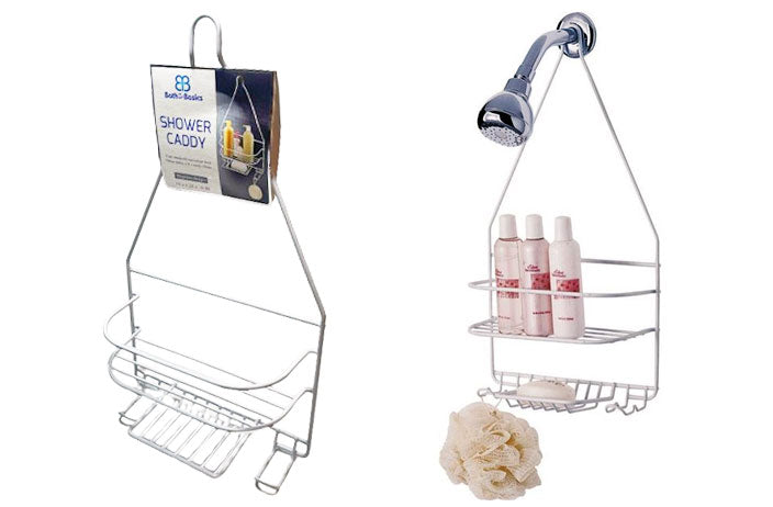 SHOWER CADDY WHITE 18"X10"