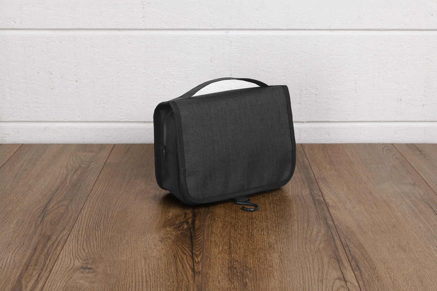 TOILETRY TRAVEL BAG HEATHER BLACK