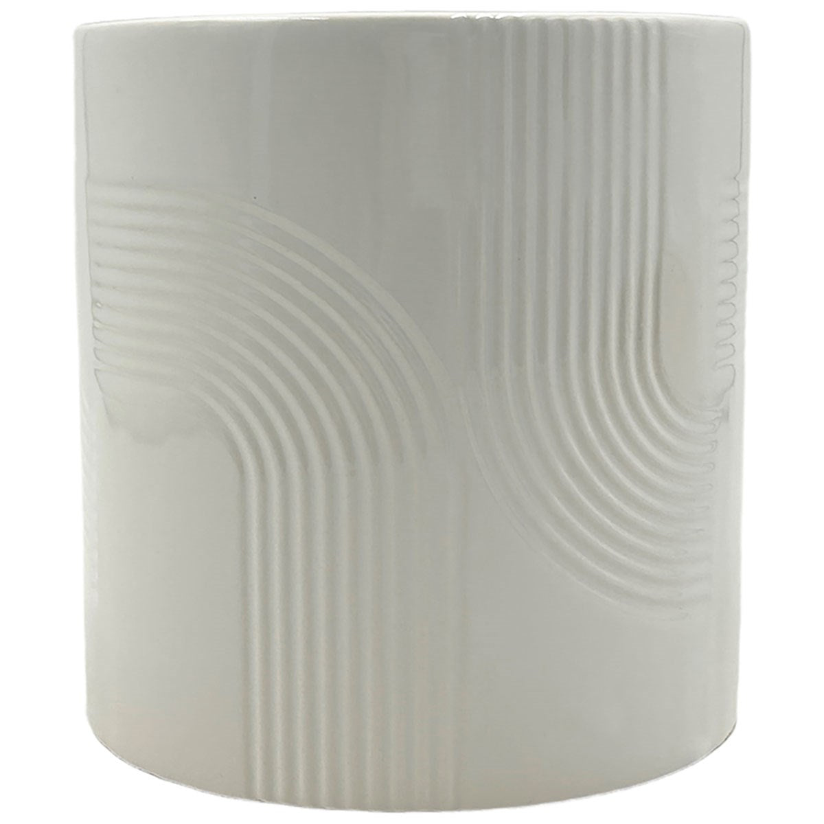 MCARR POT GLOSSY WHITE 6"