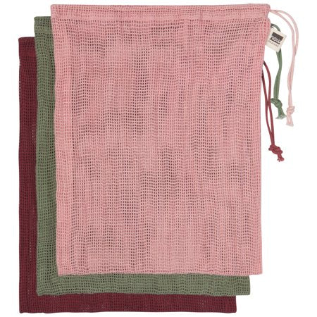 MESH PRODUCE BAGS SET/3 BLUSH