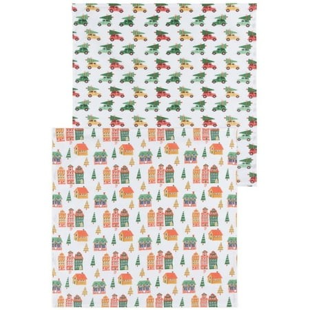 CANDY CANE LANE DISH TOWEL SET/2
