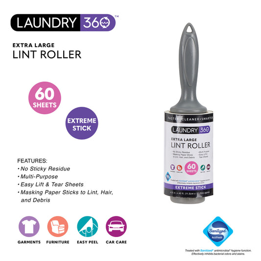 LINT ROLLER XLARGE 60 SHEETS