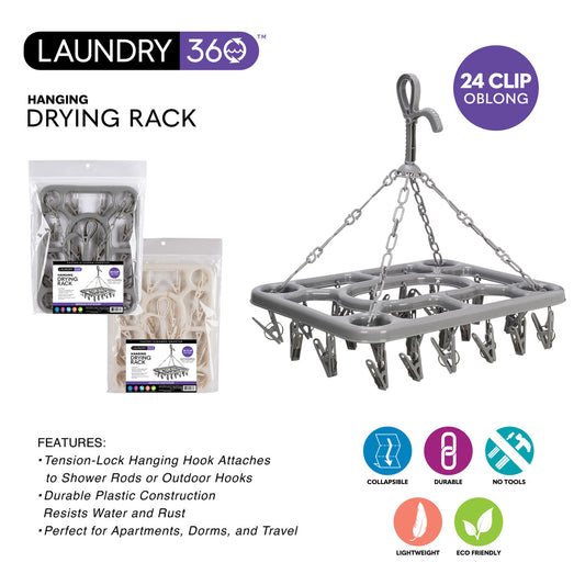 DRYER RACK 24 CLIP HANGING