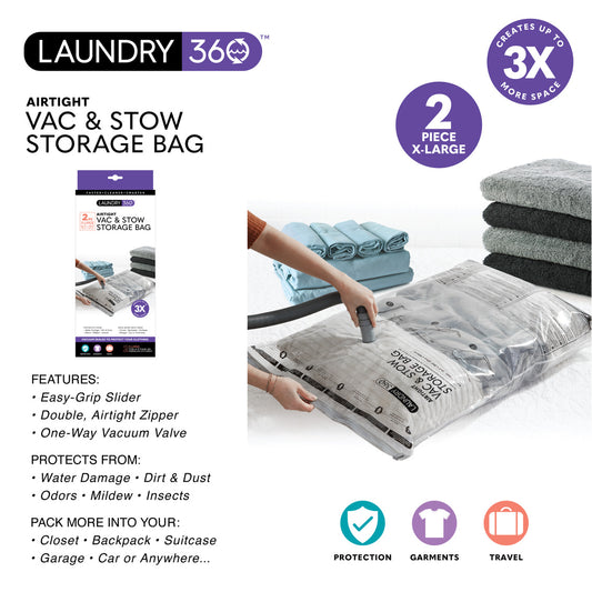 STORAGE VACUUM BAGS LARGE 2CT