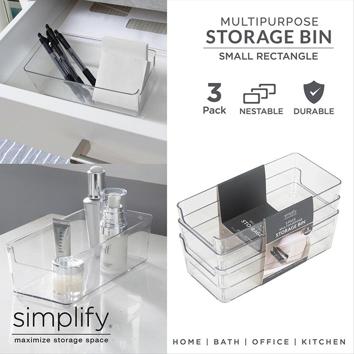 DRAWER ORGANIZER 7.7X3.7X2.4