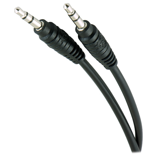 3.5 MM AUX AUDIO CABLE BLACK 12'