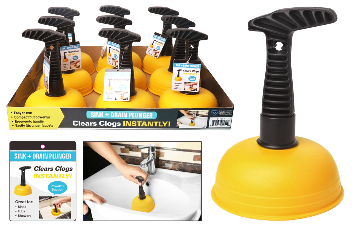 SINK & DRAIN PLUNGER