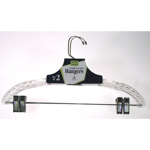 CRYSTAL CLEAR SUIT HANGER 1PK