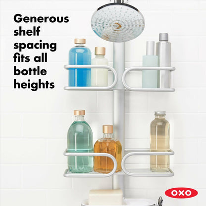 OXO 3-TIER ALUMINUM SHOWER CADDY