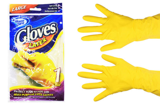 RUBBER GLOVES LATEX LARGE