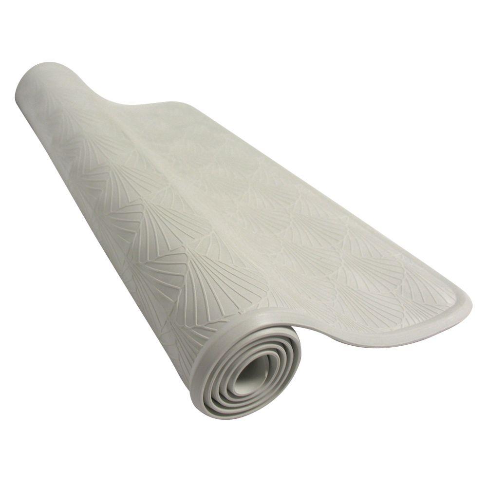 ZENITH WHITE BATHMAT 27.5X15.75 IN.