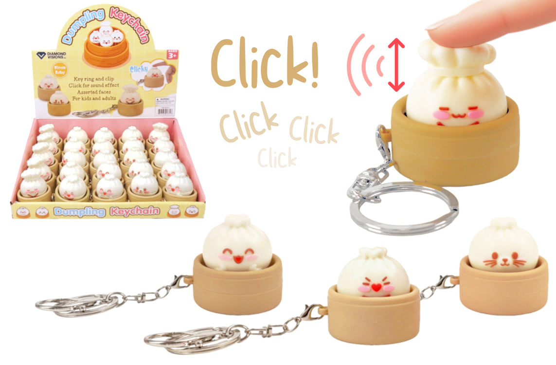 DUMPLING CLICKY KEYCHAIN