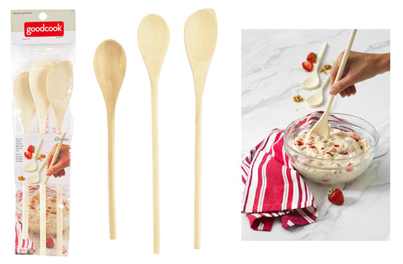 GOOD COOK WOODENSPOONS 3PC