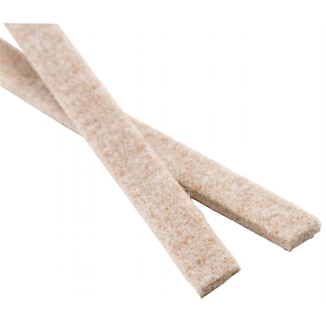 FELT PADS 1/2X6" STRIP OAT 6PK
