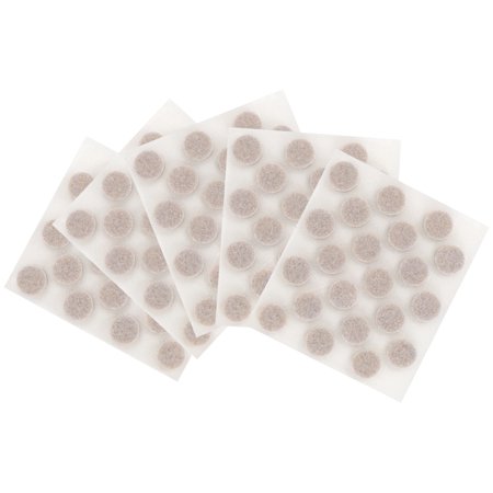 FELT PADS 3/8 RND ADH OAT 84PK