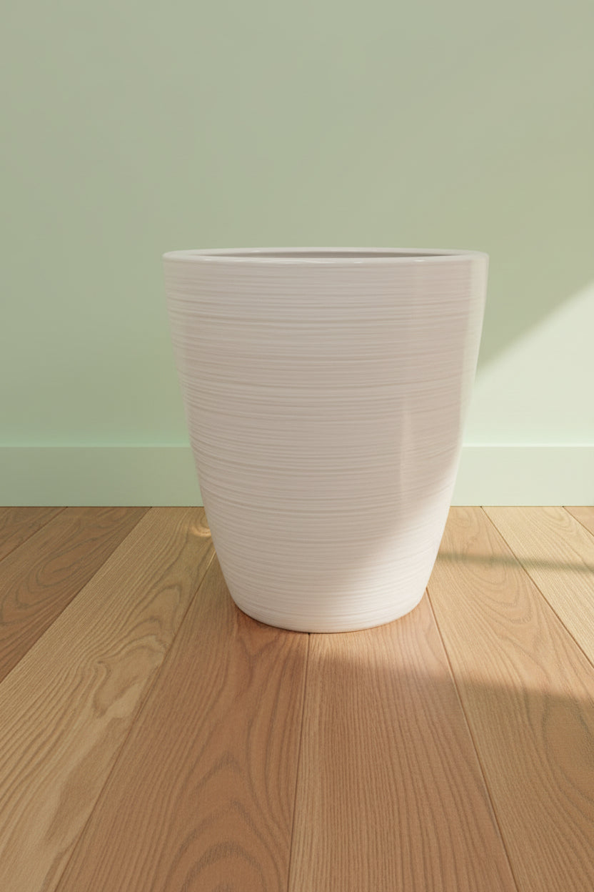 TALL FLARED PLTR 27" WHITE
