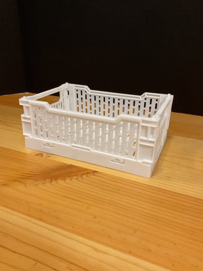 FLDBL BASKET 5.9 X 4.1 X 2.4 WHITE