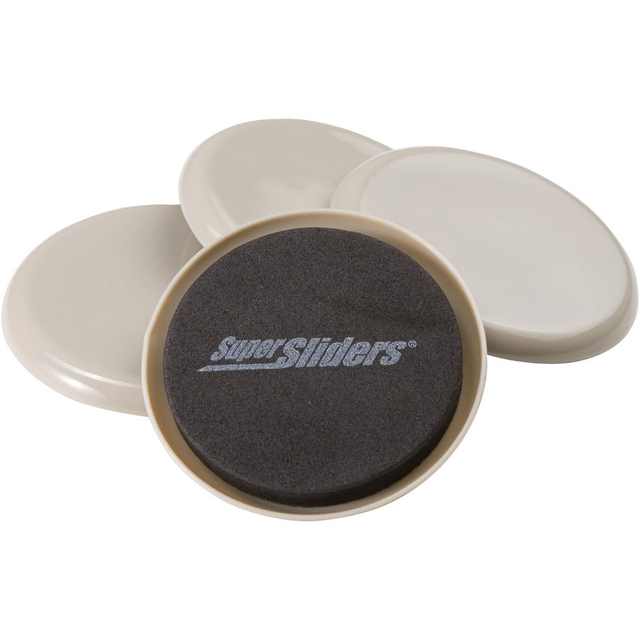 SUPER SLIDERS 3-1/2 RND 4PK