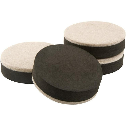 SUPER SLIDERS 2-1/2 RND ADH 4PK