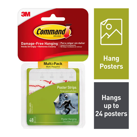 COMMAND POSTER STRIPS 48STRIPS