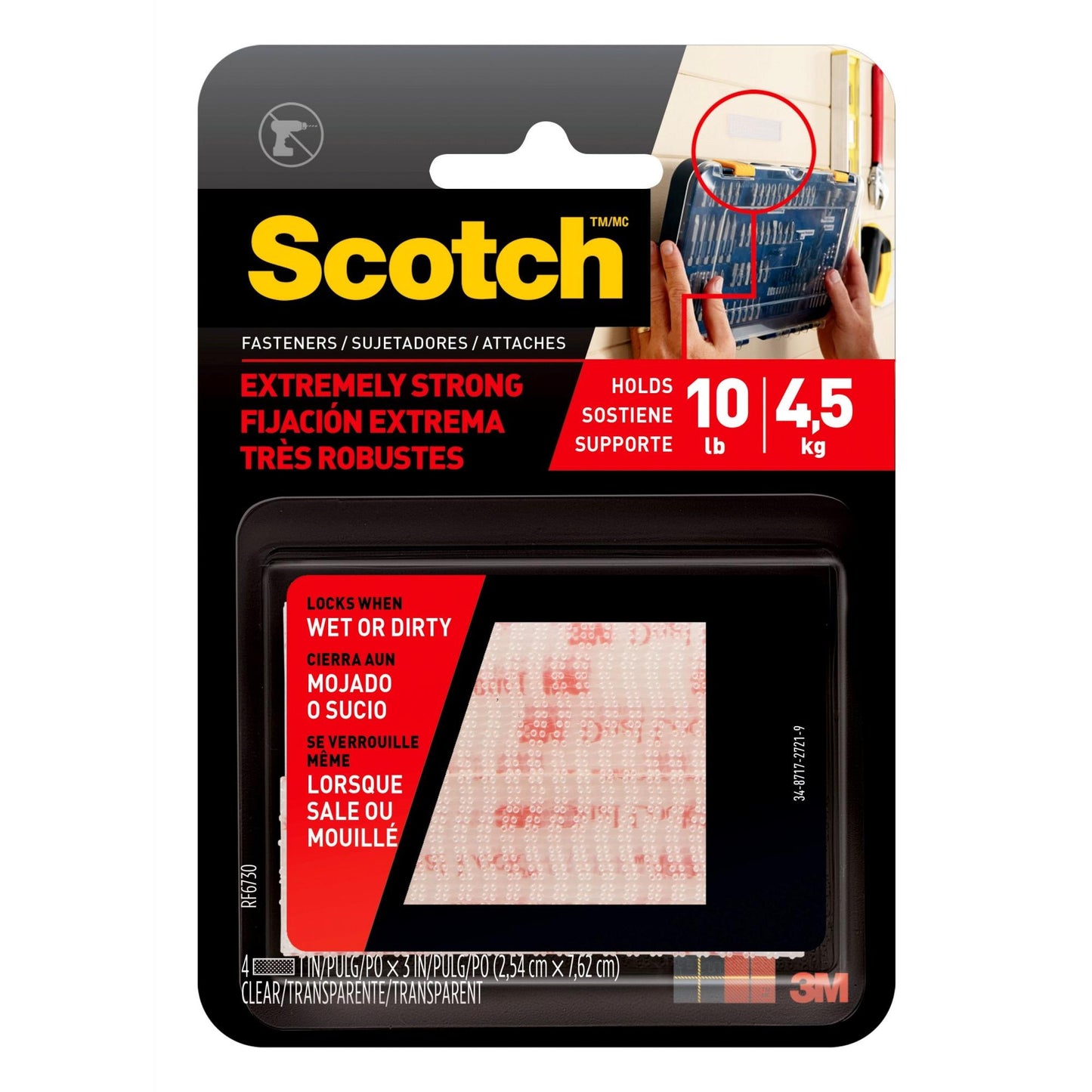 SCOTCH EXTREME 1"x3" CLR