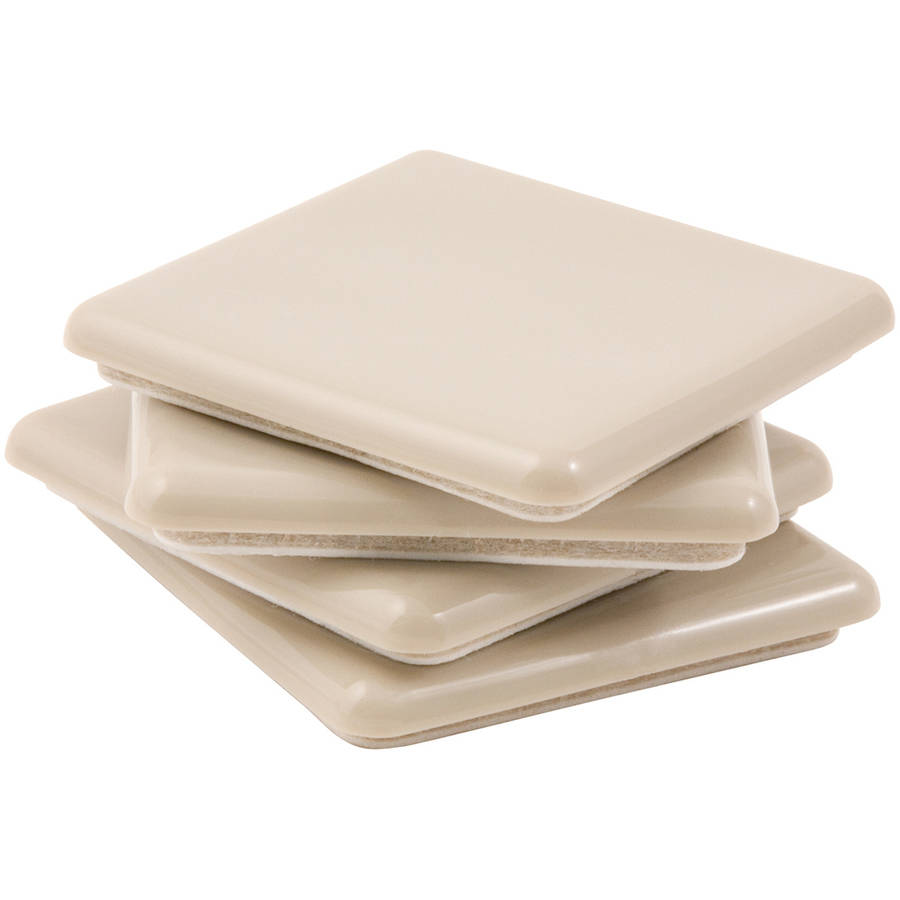 SUPER SLIDERS 2-1/2 SQ ADH 4PK